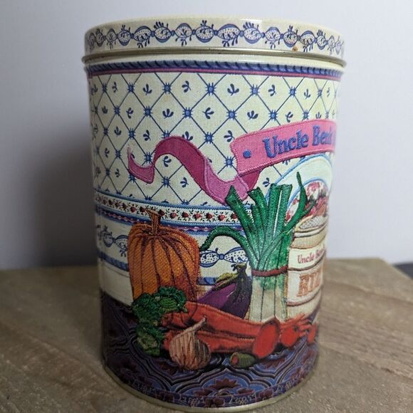 Uncle Ben's Canister, Vintage rice container, effem foods 1989 Food tin - Picture 3 of 10